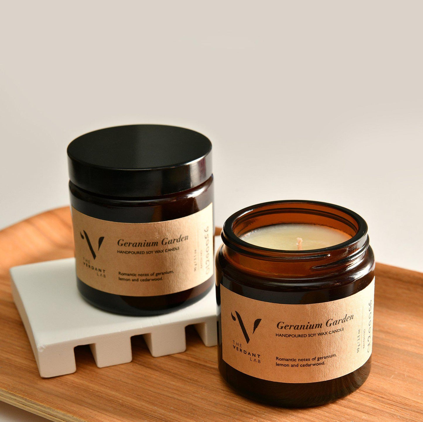 Geranium Garden | Soy Wax Candle-Candle-The Verdant Lab-The Verdant Lab