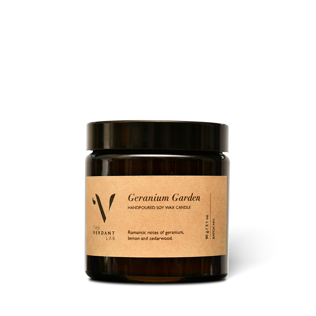 Geranium Garden | Soy Wax Candle-Candle-The Verdant Lab-The Verdant Lab
