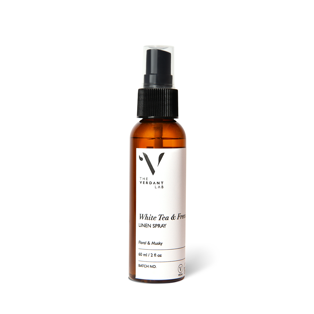 White Tea & Freesia | Linen Spray-Linen Spray-The Verdant Lab-60 ml-The Verdant Lab