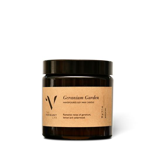 Geranium Garden | Soy Wax Candle-Candle-The Verdant Lab-The Verdant Lab