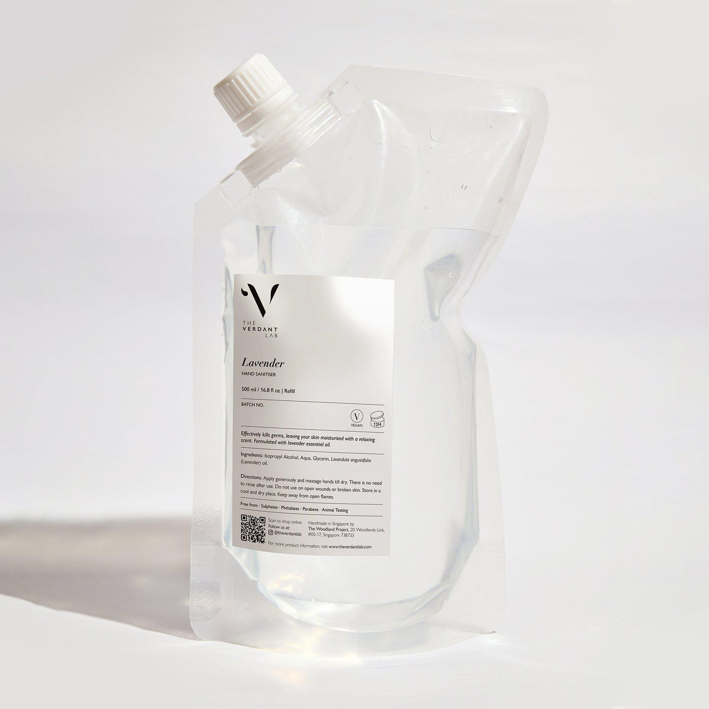 Lavender | Hand Sanitiser-Hand Sanitiser-The Verdant Lab-500 ml Refill Pack-The Verdant Lab